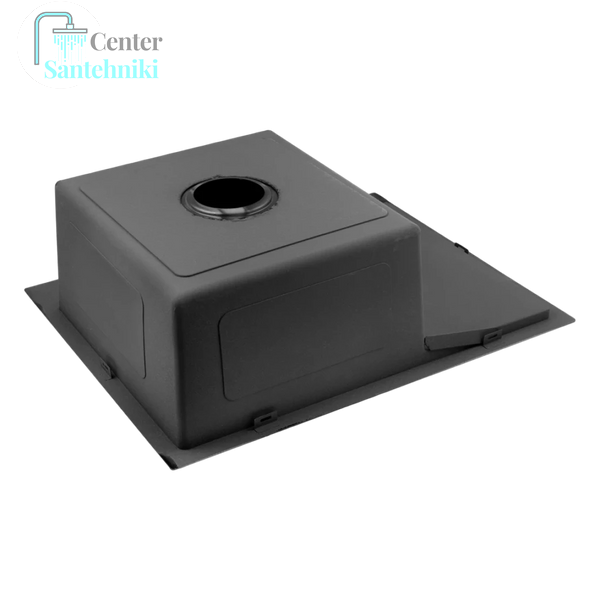 &nbsp;Комплект кухонної мийки Kroner Schwarze - 6350RHM PVD (3.0/1.0 мм) CS094 фото