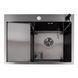 Кухонная мойка CM 65*50 R PVD черная VALESO Handmade D&Eacute;COR 3.0/1.0 44564 фото 1