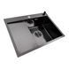 Кухонная мойка CM 65*50 R PVD черная VALESO Handmade D&Eacute;COR 3.0/1.0 44564 фото 5