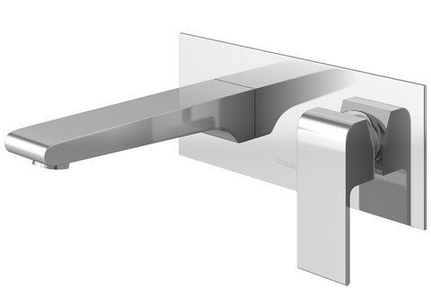 Смеситель для раковины (умывальника) KOHLMAN SAXO CHROME + BOX скрытого монтажа * QW185S фото