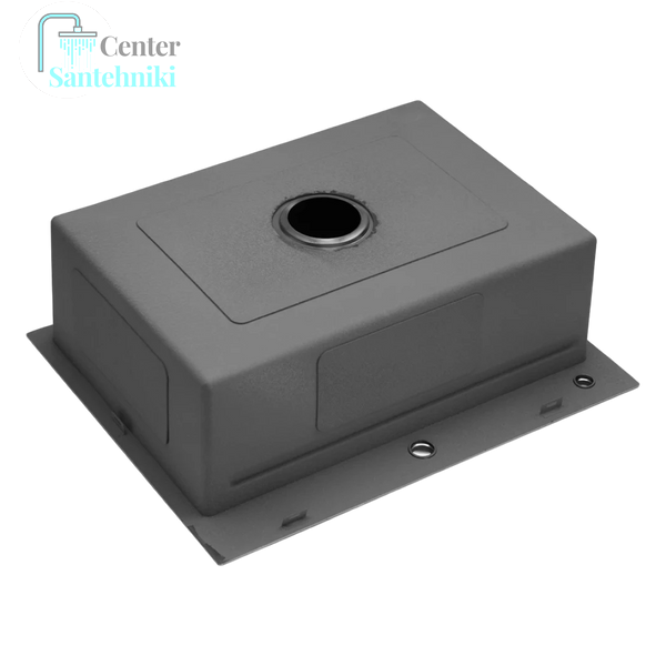 Комплект кухонної мийки KRAFT Handmade PVD чорна HS54*48 (3.0/1.0 мм) декор CS4059 фото