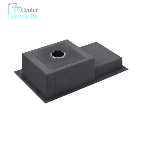 Комплект кухонної мийки KRP Schwarze - 7848RHM PVD CS098 фото