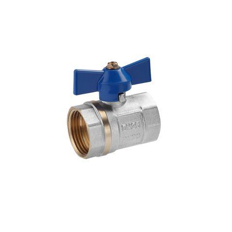 Кран кульовий Valves 1" ВВ PN30 синій метелик CV018140 фото