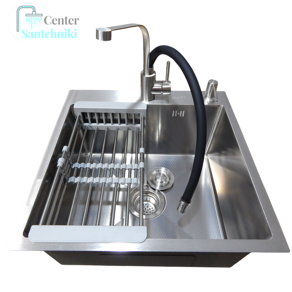 Комплект кухонної мийки Kraft KRF 5050 decor (3.0/1.0 мм) CS25108 фото