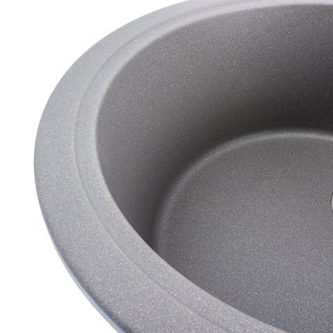 Гранитная мойка для кухни VALESO ONYX 5847 матовая Серый муссон 49227 фото