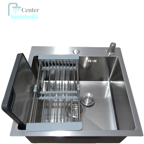 Комплект кухонної мийки Kraft KRF 5050 decor (3.0/1.0 мм) CS25259 фото