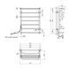 Полотенцесушитель электрический Kroner KRP Stern EL700x500-7 CV036328 фото 2