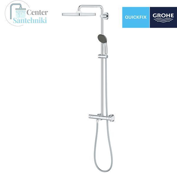 Душова система термостатична Grohe QuickFix Vitalio Start System 250 Cube 26697000 CV030605 фото