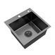 Кухонная мойка Kroner KRP Schwarze - 4545HM PVD (3.0/1.0 мм) CV033856 фото 3