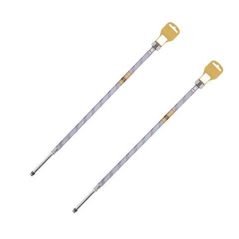 Гибкая подводка для подключения смесителя Kroner KRM 1/2"хМ10 ВН 80 см в нейлоновой оплетке покрытой ПВХ (пара) CV036713 фото