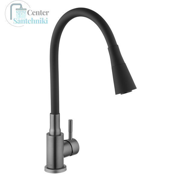 Комплект кухонної мийки Kraft KRF 4540 NANO BLACK (DECOR) PVD (3.0/1.0 мм) CS25364 фото
