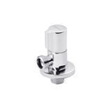 Кран приладовий для підключення Karro 1/2"x1/2" ЗЗ хромований KR-3120 New CV020186 фото