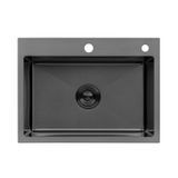 Кухонная мойка Kroner KRP Schwarze - 5843HM PVD (3.0/1.0 мм) CV022794 фото