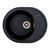Гранитная мойка для кухни Platinum 5847 ONYX матовая (черный металлик) 38978 фото