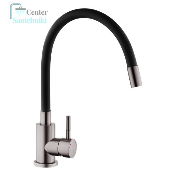 Комплект кухонної мийки Kraft NANO BLACK PVD HS60*45 (3.0/1.0 мм) декор CS25098 фото