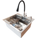 Комплект кухонної мийки Kraft KRF 5448 DECOR (3.0/1.0 мм)+(Подрібнювача Kroner - 550W) CS25198 фото 2