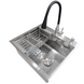 Комплект кухонної мийки Kraft KRF 5448 DECOR (3.0/1.0 мм)+(Подрібнювача Kroner - 550W) CS25198 фото 5