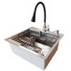 Комплект кухонної мийки Kraft KRF 5448 DECOR (3.0/1.0 мм)+(Подрібнювача Kroner - 550W) CS25198 фото 3