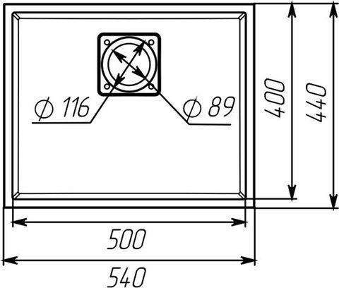 Кухонная гранитная мойка 5444 AMELI VALESO графит 53591 фото