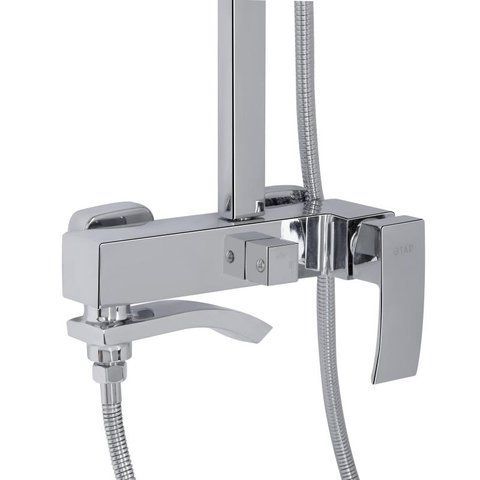 Душевая система универсальная Qtap Swan Cascada на три потребителя (с изливом) QTSWA111CRM45566 Chrome SD00051690 фото