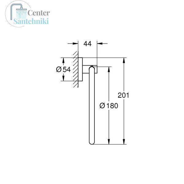 Полотенцедержатель Grohe QuickFix Start 41174000 CV031762 фото