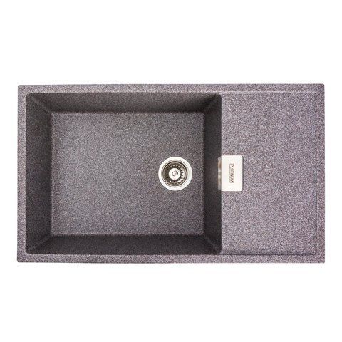 Гранитная мойка для кухни Platinum 8650 DIAMOND матовая (микс) 39821 фото