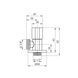 Кран приборный для подключения Karro 1/2"х3/4" НН хромированный KR-3121 CV020293 фото 2