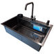 Комплект кухонной мойки Kraft HM 7546 NANO BLACK CS25167 фото 6