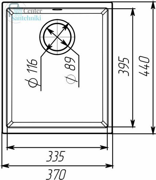 Гранитная кухонная мойка матовая VALESO ROXY 3744 Дюна 49118 фото