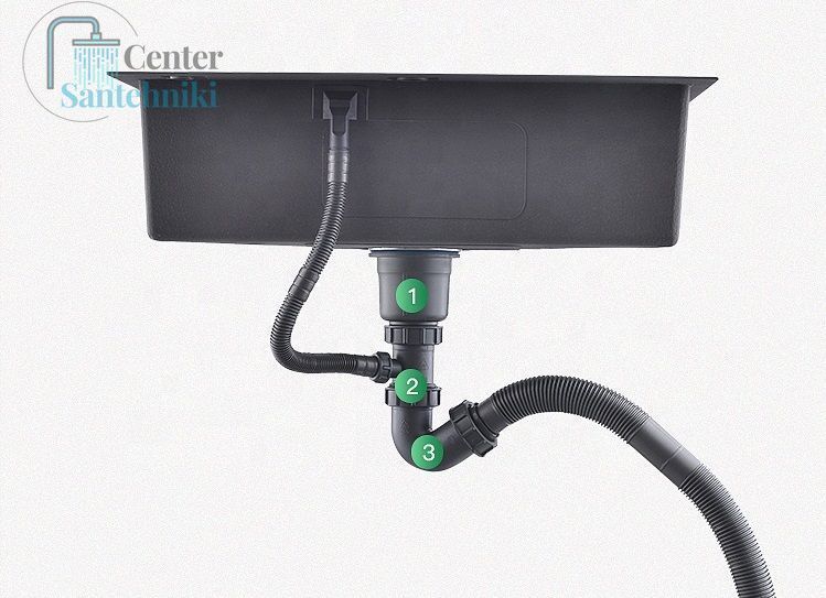 Мийка під стільницю з нержавійки кухонна станція Nett NS-5742U 371 фото