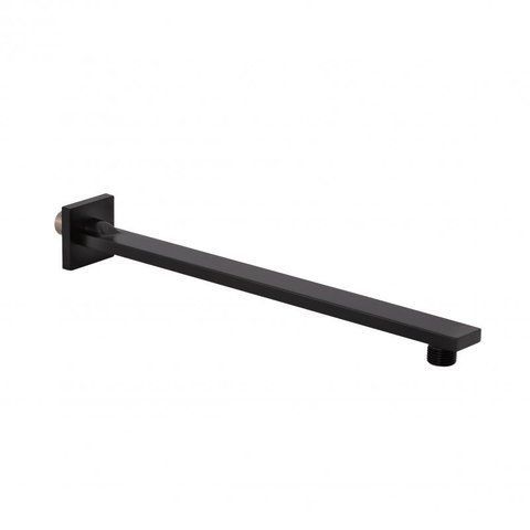 Кронштейн для верхнього душу Qtap Trubice 400 мм прямокутний QTTRB400NB1 Black Matt SD00042088 фото
