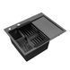 Кухонная мойка Kroner KRP Schwarze - 6350LHM PVD (3.0/1.0 мм) CV031322 фото 4