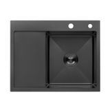Кухонная мойка Kroner KRP Schwarze - 6350RHM PVD (3.0/1.0 мм) CV031323 фото