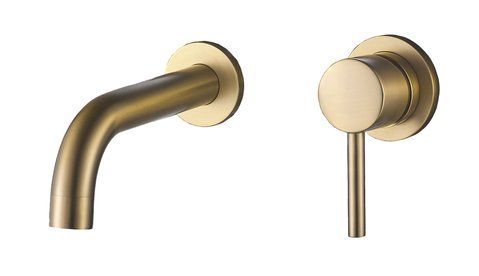Смеситель для раковины VBI MILANO BRUSHED GOLD скрытого монтажа VBI-050102BG фото