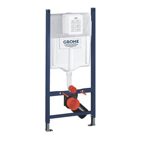 Комплект 4 в 1: Инсталляция GROHE Solido 3 в 1 3884966Q + Унитаз безободковый Kroner Harz WHI483632 TORNADO с сиденьем Slim Duroplast / Soft-close / Quick relase KH483632WHIT (3884966KH483632) CV033820 фото