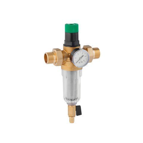 Фільтр самоочисний з редуктором тиску Karro 1" ЗЗ, латунний KR-8800 CV017724 фото