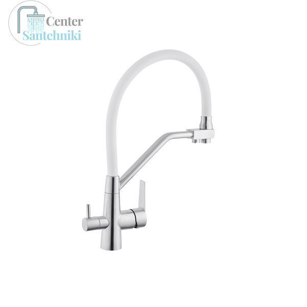 Смеситель для кухни с подключением к фильтру Kroner KRP Edelstahl Klassisch - ESG03817WHI CV027938 фото