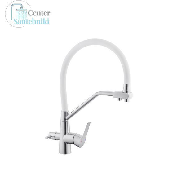 Смеситель для кухни с подключением к фильтру Kroner KRP Edelstahl Klassisch - ESG03817WHI CV027938 фото