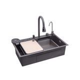 Кухонна мийка Kroner KRP Schwarze - SET7545NG PVD (3.0/0.8 мм) CV033806 фото