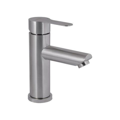 Смеситель для раковины Brinex Pure 001F низкий Nickel BRIPUR001FNKL SD00053172 фото