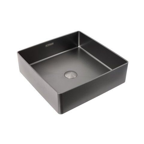 Умывальник Platinum Handmade PVD черный 400x400 мм 23600 фото