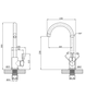 Комплект кухонной мойки Kraft NANO BLACK PVD HS60*45 (3.0/1.0 мм) Decor CS25325 фото 14