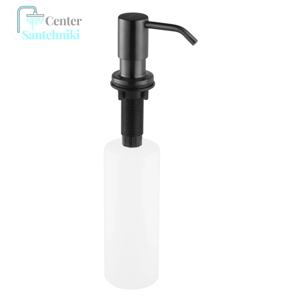 Комплект кухонної мийки Kraft HM 50х50 NANO BLACK (DECOR) PVD (3.0/1.0 мм) CS4500 фото