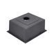 Комплект кухонної мийки Kraft HM 50х50 NANO BLACK (DECOR) PVD (3.0/1.0 мм) CS4500 фото 7