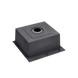 Кухонна мийка Kraft HM 50х50 NANO BLACK PVD (3.0/1.0 мм) Decor CS1476 фото 3