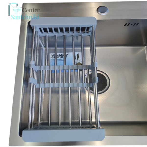 Комплект кухонної мийки Kraft KRF 6045 DECOR (3.0/1.0 мм) CS25127 фото