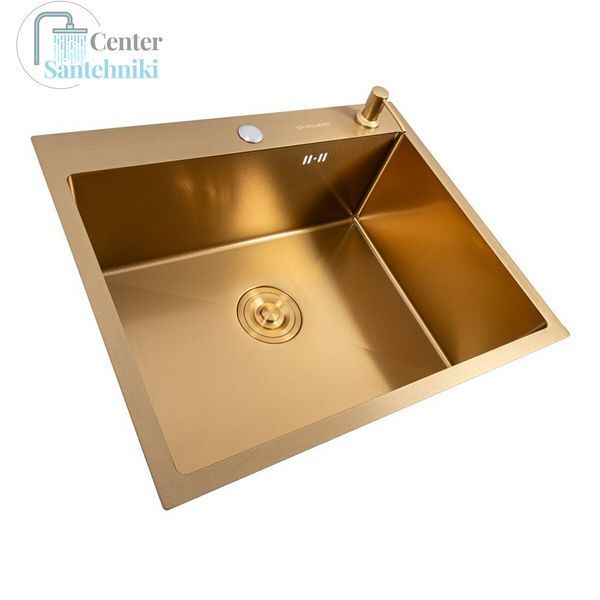 Мойка PVD Gold DECOR Valeso Handmade 60*50 (3.0/1.0) 47148 фото