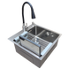 Комплект кухонної мийки Kraft KRF 5050 decor (3.0/1.0 мм) CS54071 фото 6