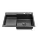 Кухонная мойка Kroner KRP Schwarze - 7848RHM PVD (3.0/1.0 мм) CV030024 фото 3