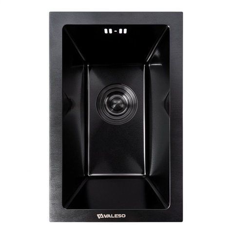 Кухонная мойка 25*40 PVD черная VALESO Handmade (3,0/0,8) 53384 фото